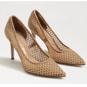 Sam Edelman Hazel mesh/suede pumps